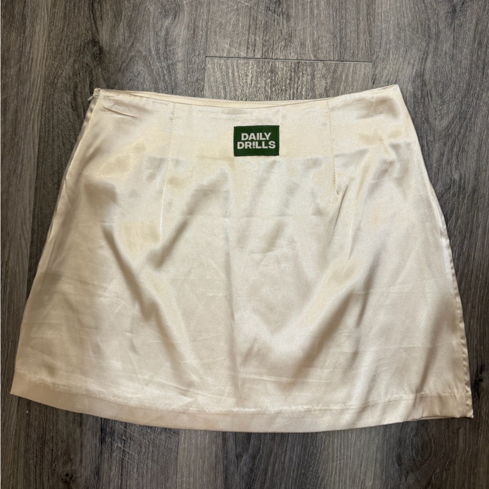 Daily Drills Champagne Silky Skirt